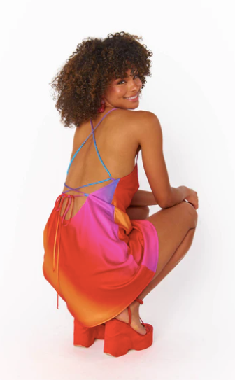 Dani Mini Dress in Sunset Ombre - Scout and Molly's Columbia